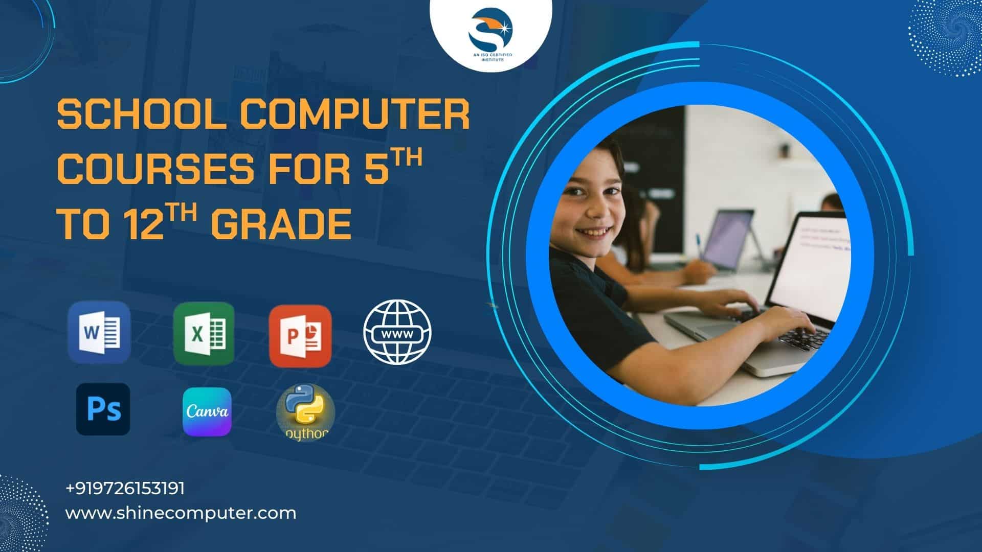 School Computer Courses for 5th to 12th Grade